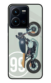 Classic Cafe Racer 99 Vivo Y35 Glass Case